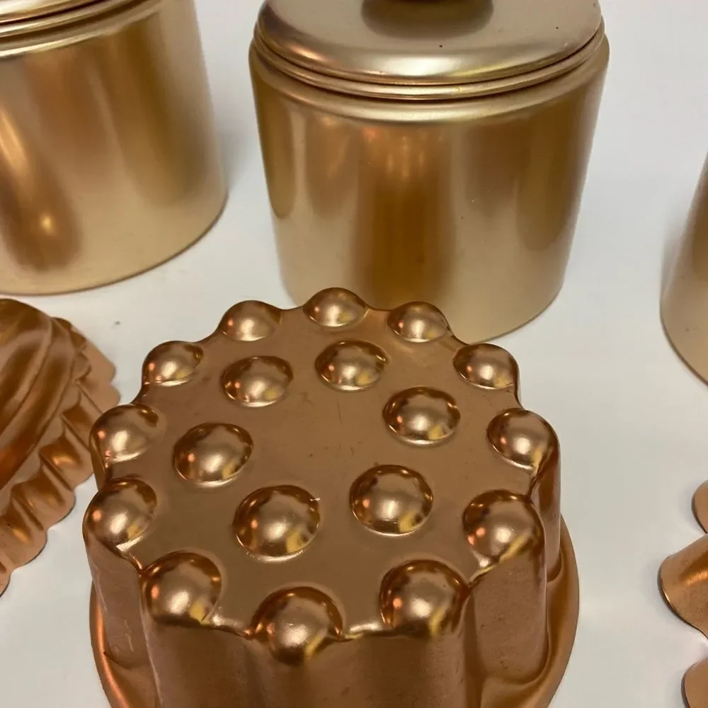 Vintage Rose‎ Gold Kitchen Canister Set & Accra
